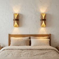 Applique Murale Rotin Demi-Lune Naturel
