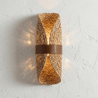 Applique Murale Rotin Demi-Lune Naturel