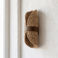 Applique Murale Rotin Demi-Lune Naturel