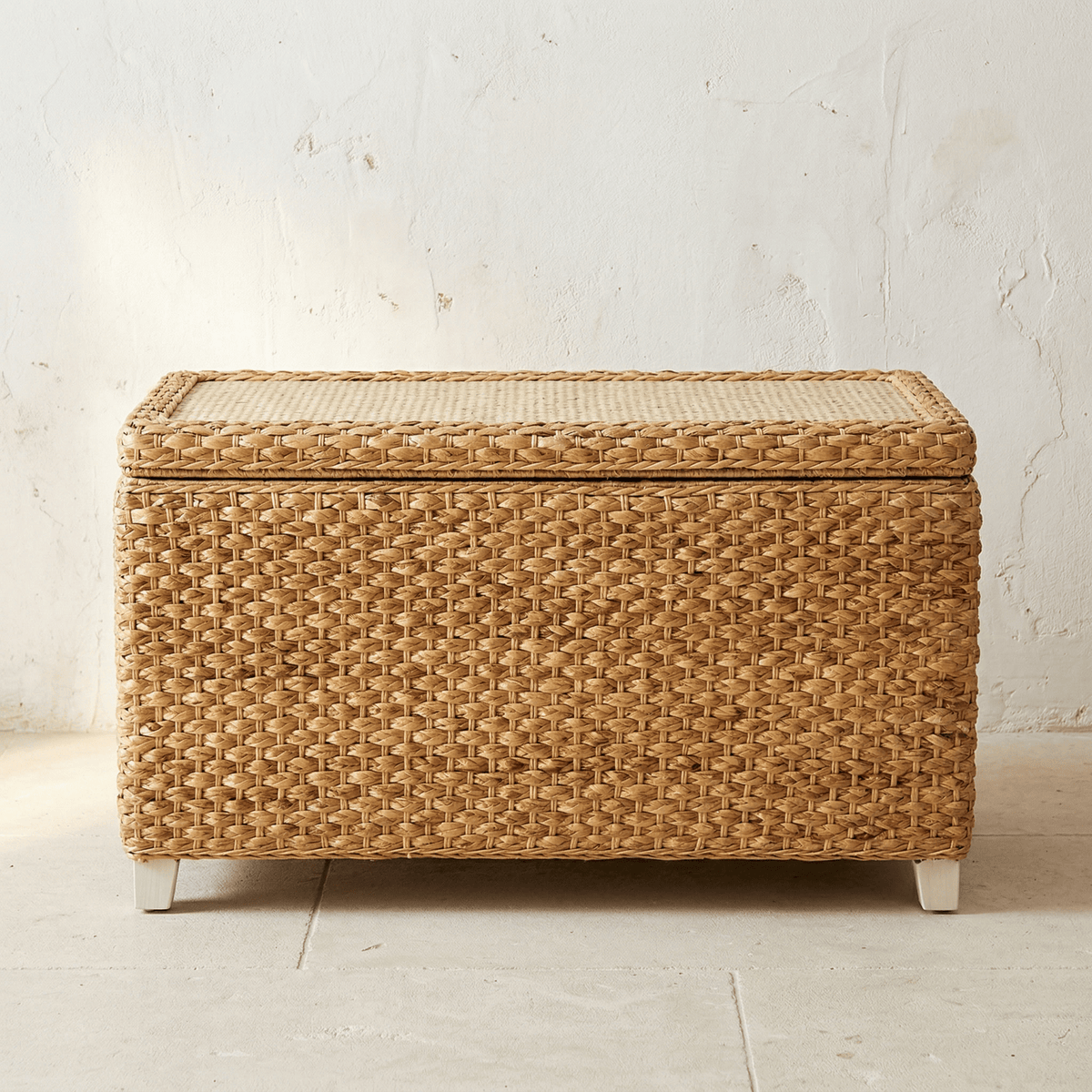 Banc Coffre Rotin Rectangulaire