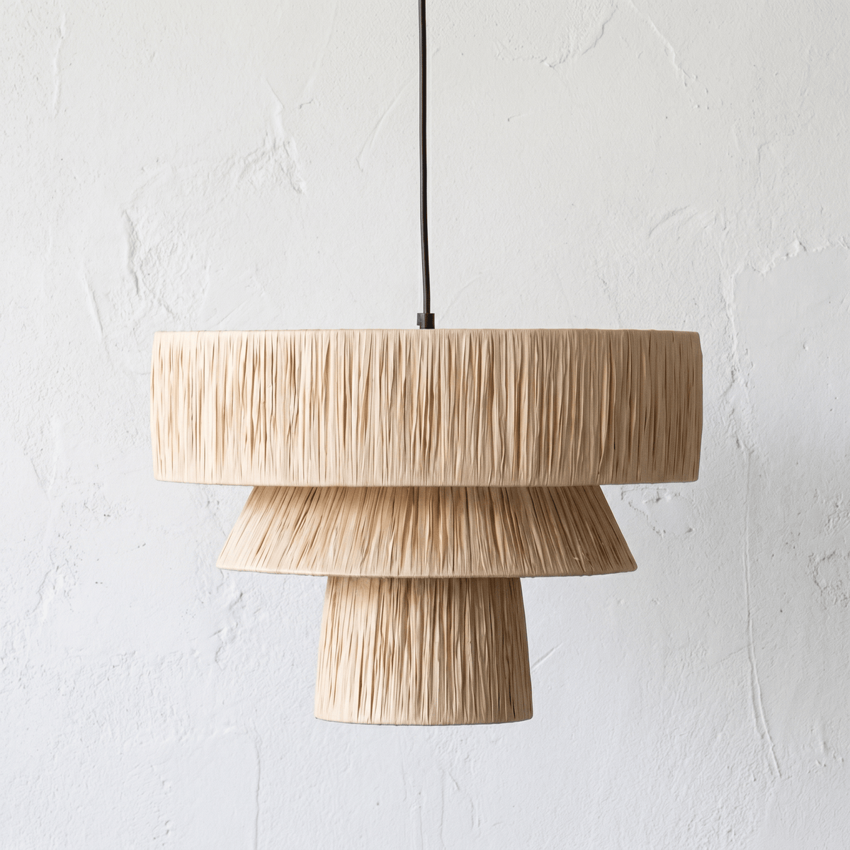 Grande Suspension en Rotin Champignon Architecturale