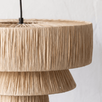 Grande Suspension en Rotin Champignon Architecturale