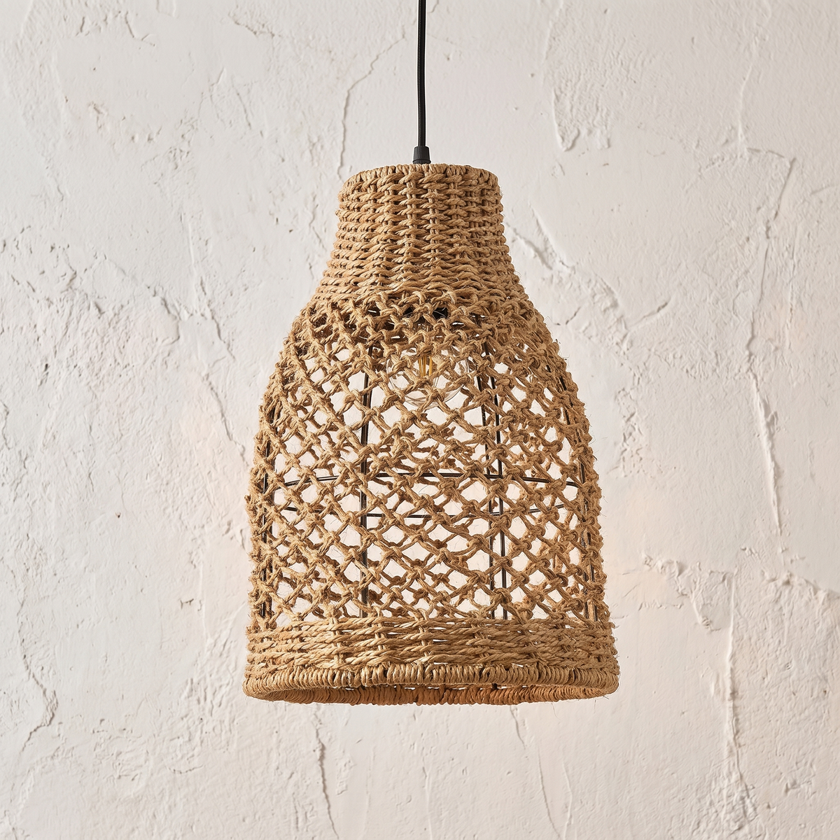 Suspension en Rotin Cloche Ventue