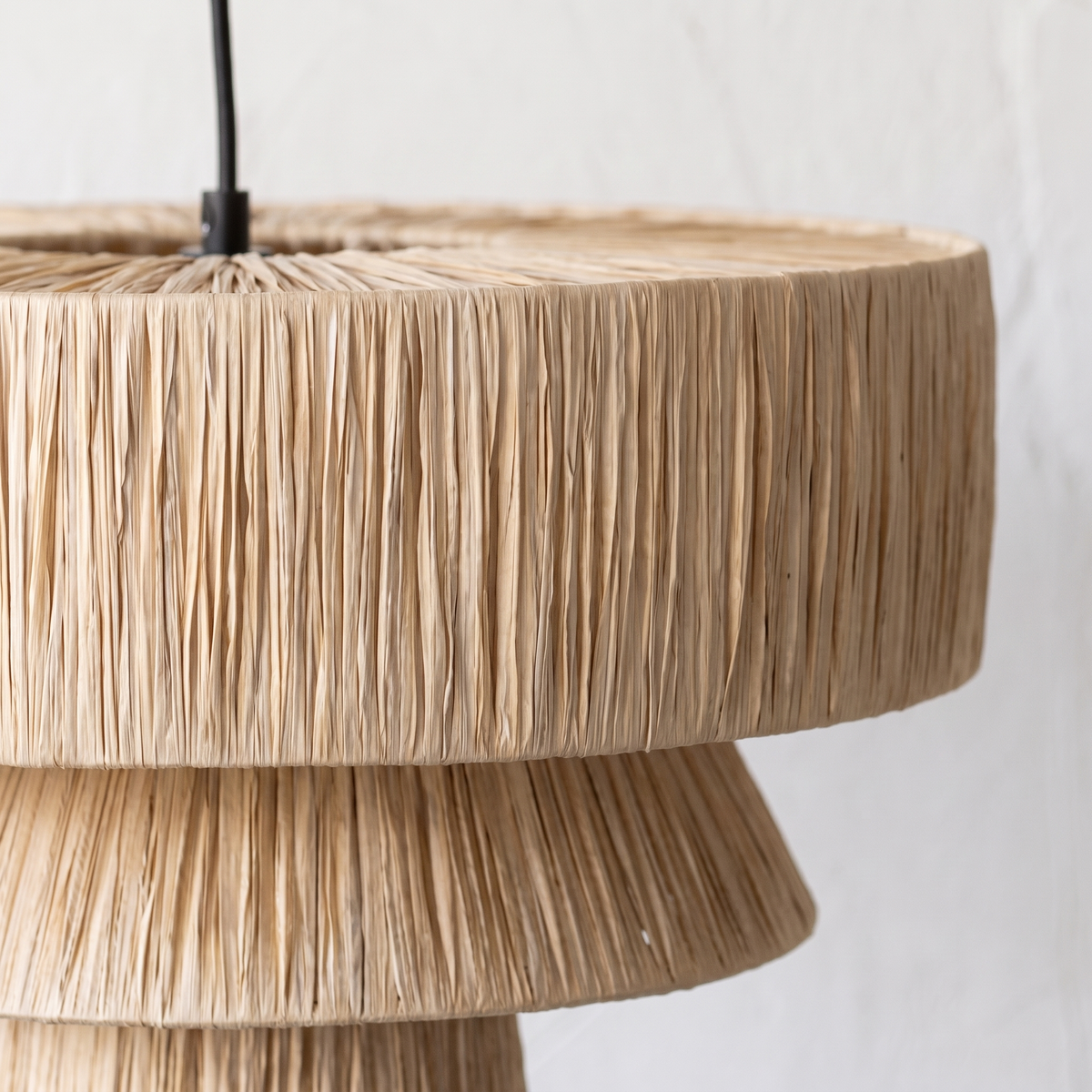 Grande Suspension en Rotin Champignon Architecturale