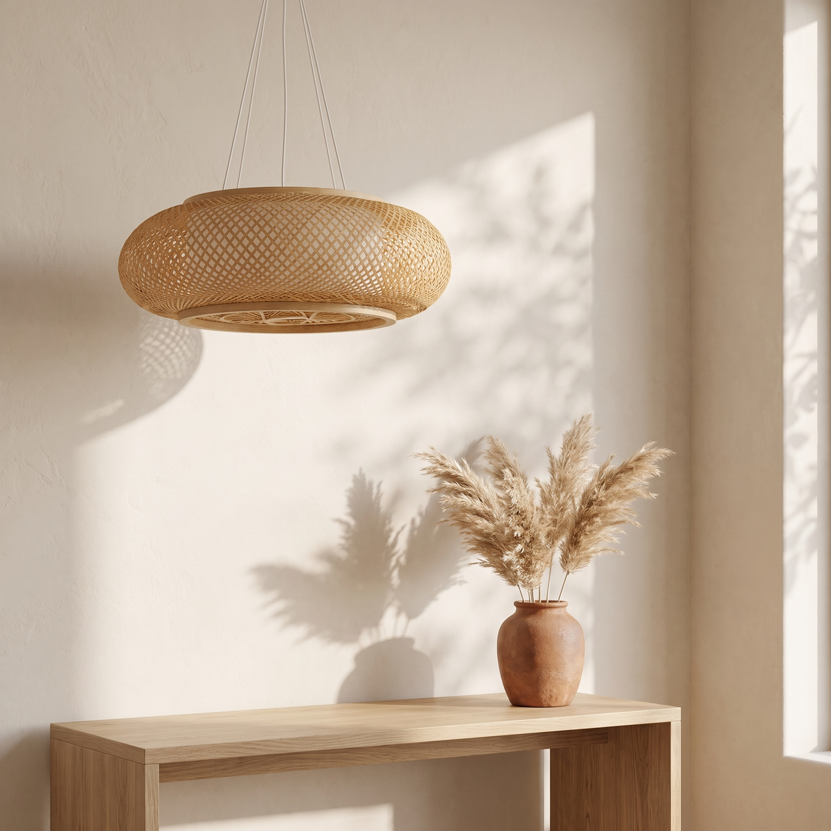 Suspension en Bambou Ronde