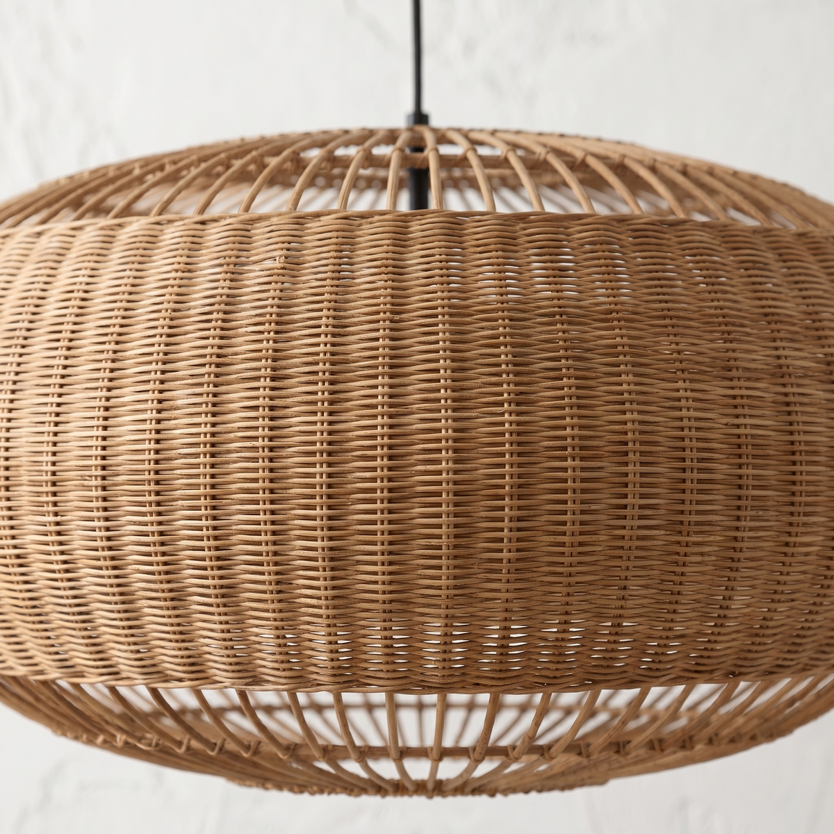 Suspension en Rotin Marron Tambour