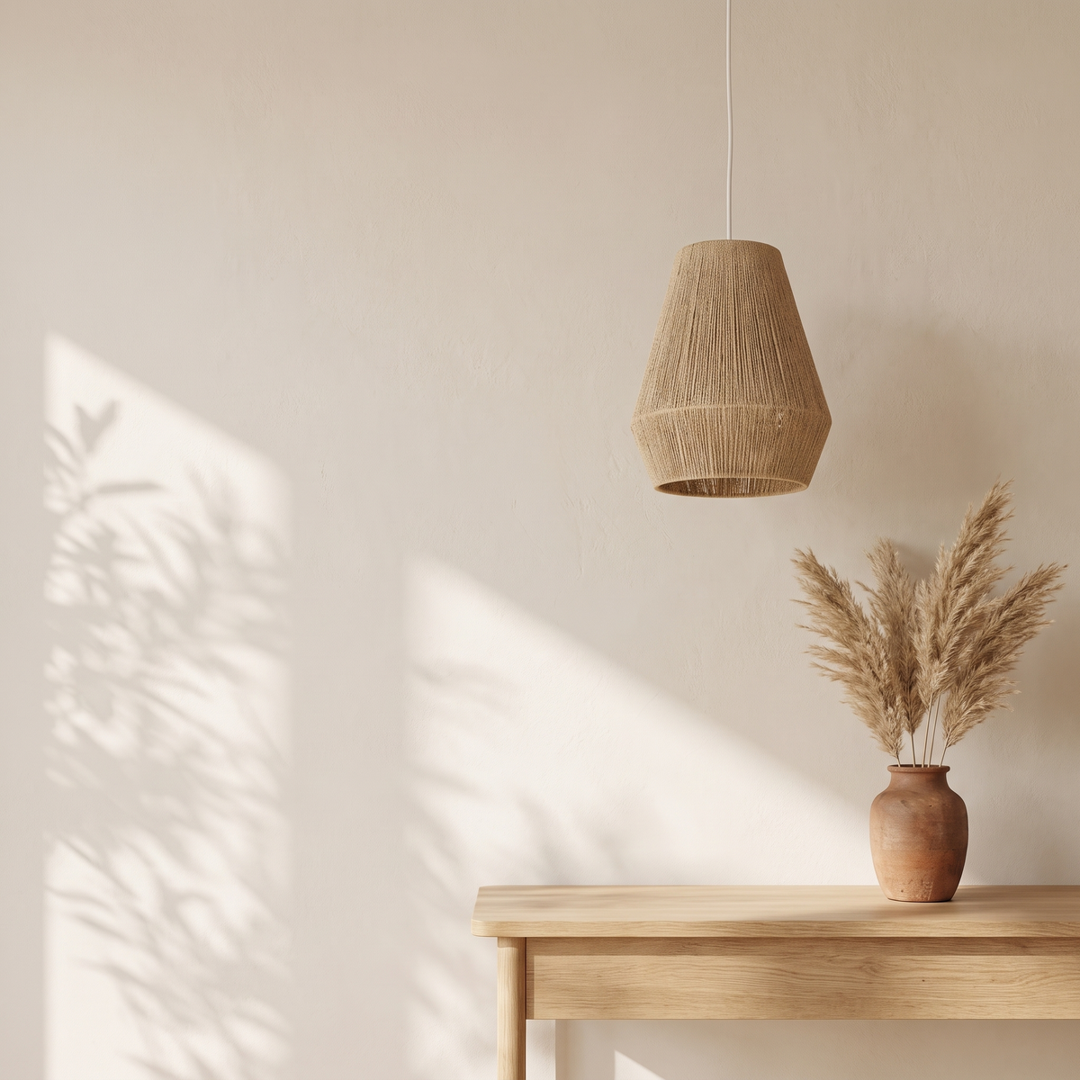 Suspension en Rotin Petite Cloche