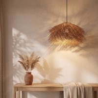 Suspension en Rotin Paille