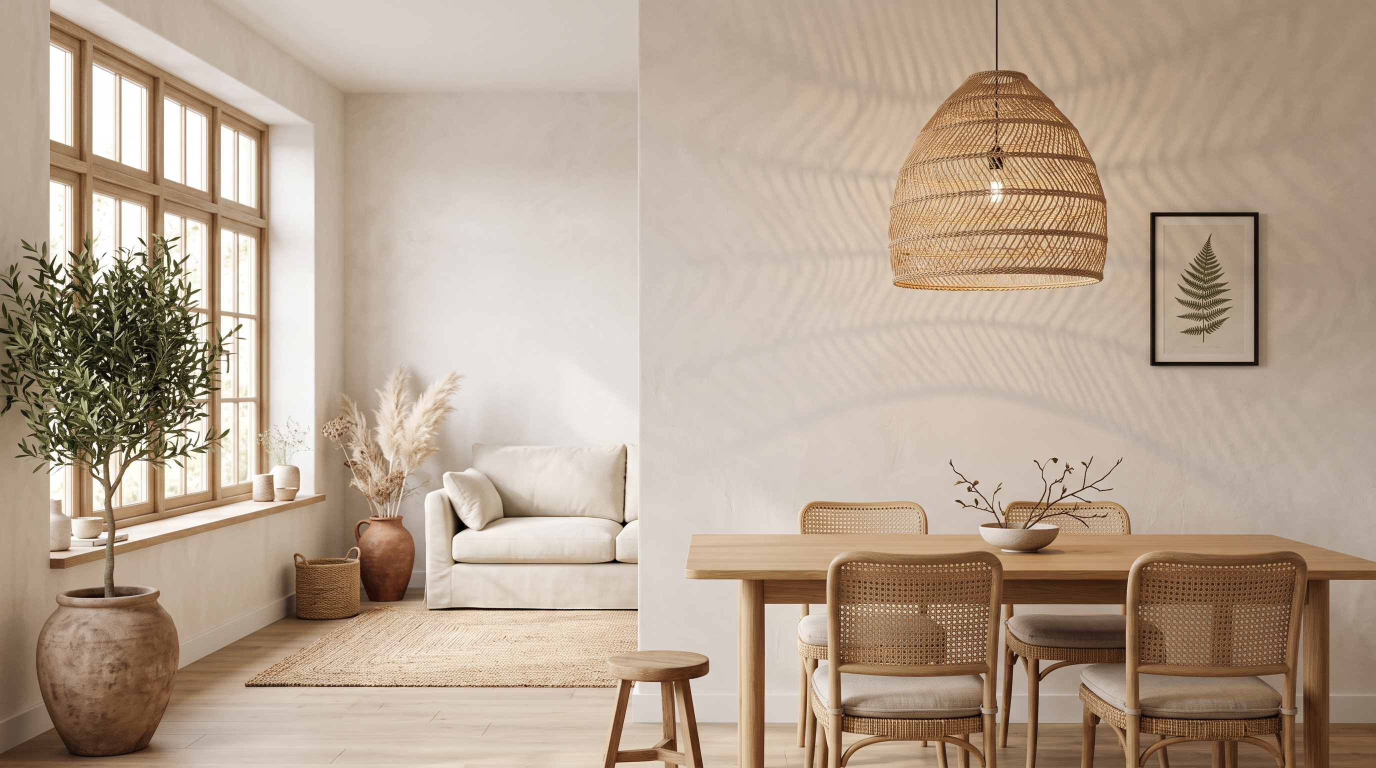inspiration maison nature du rotin