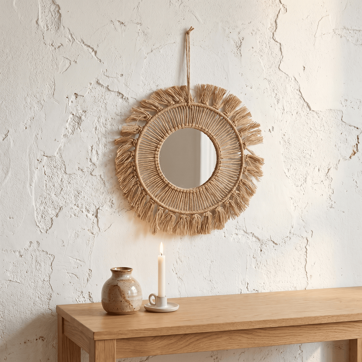 Miroir Bohème Macramé