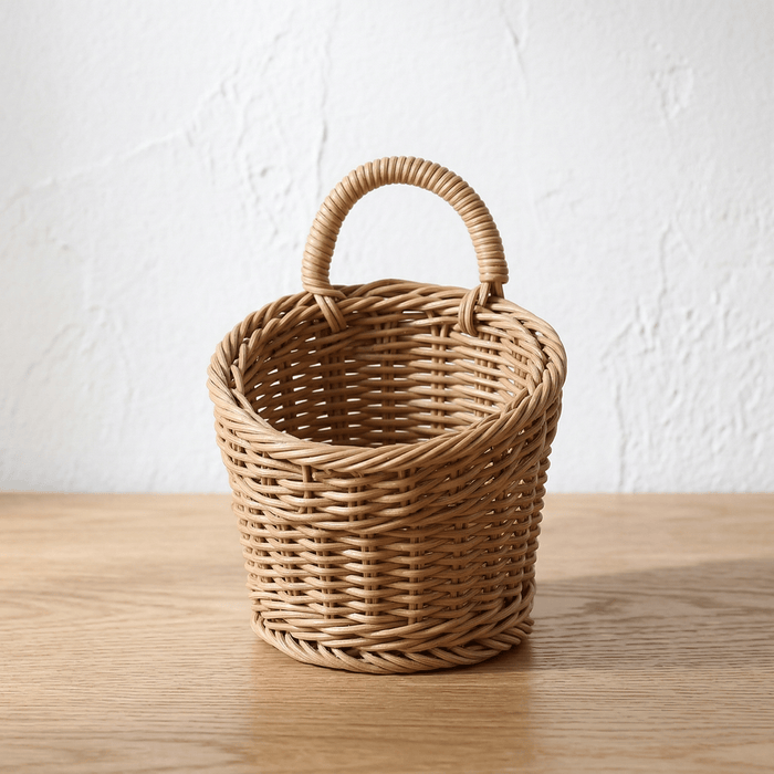 Panier Fruit Mural Suspendu en Rotin