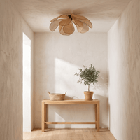Plafonnier en Rotin Fleur