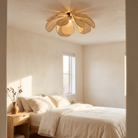 Plafonnier en Rotin Fleur
