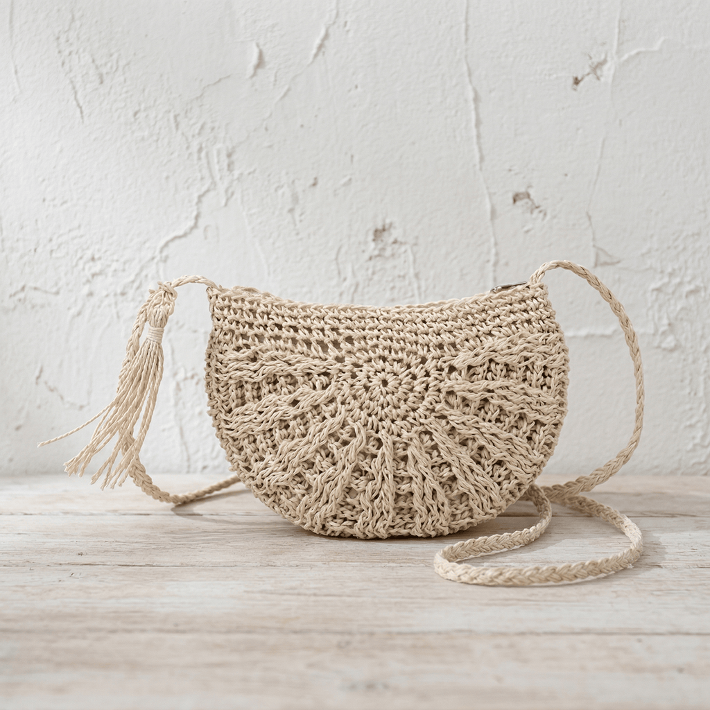 Sac Bandoulière Crochet Demi-Lune Bohème