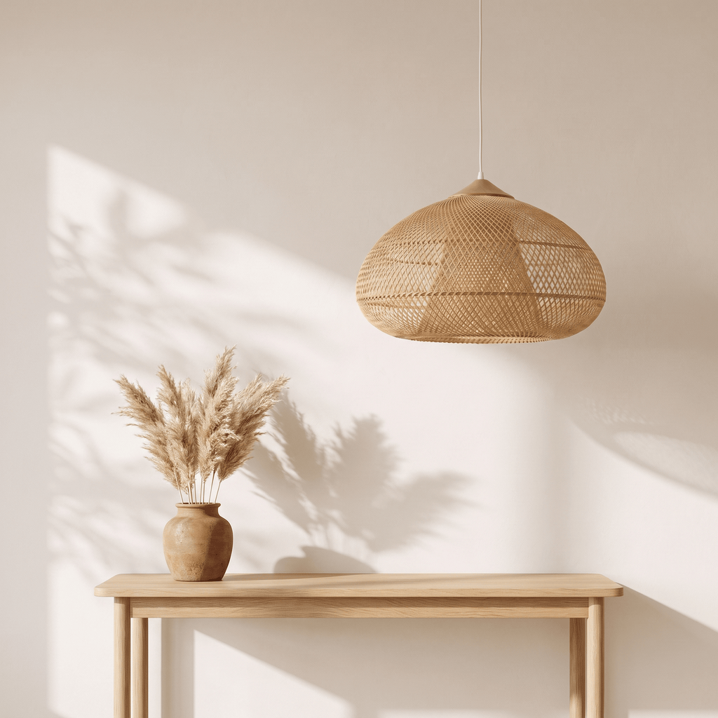 Suspension en Bambou Galet