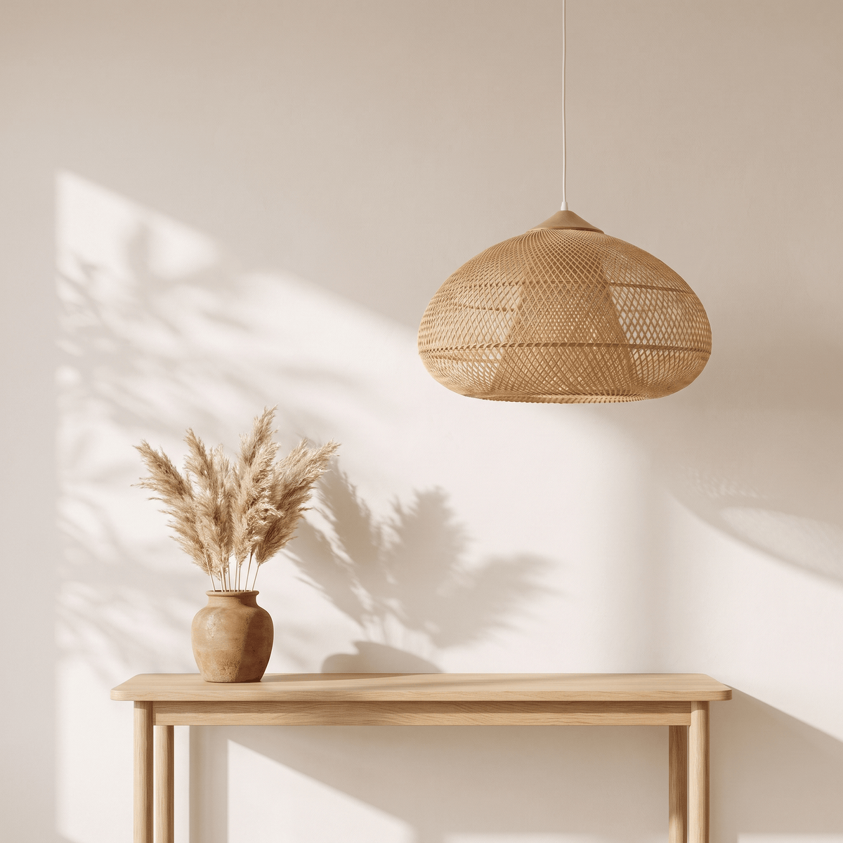 Suspension en Bambou Galet