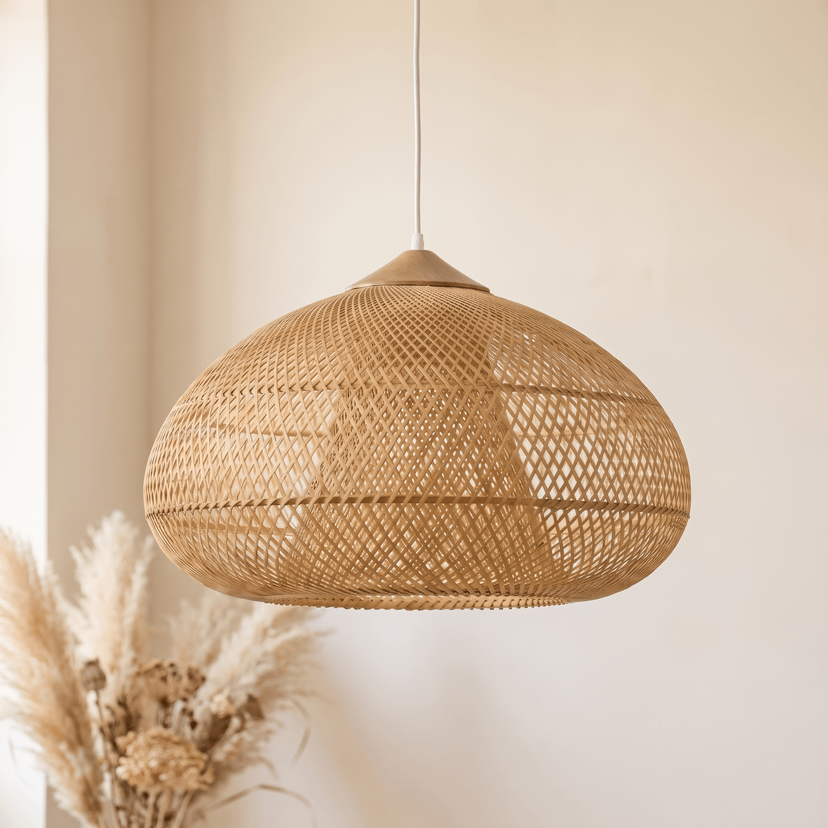 Suspension en Bambou Galet
