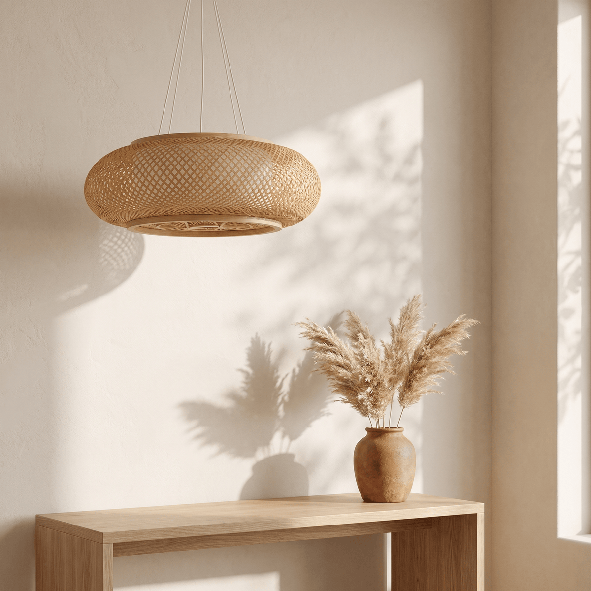 Suspension en Bambou Ronde