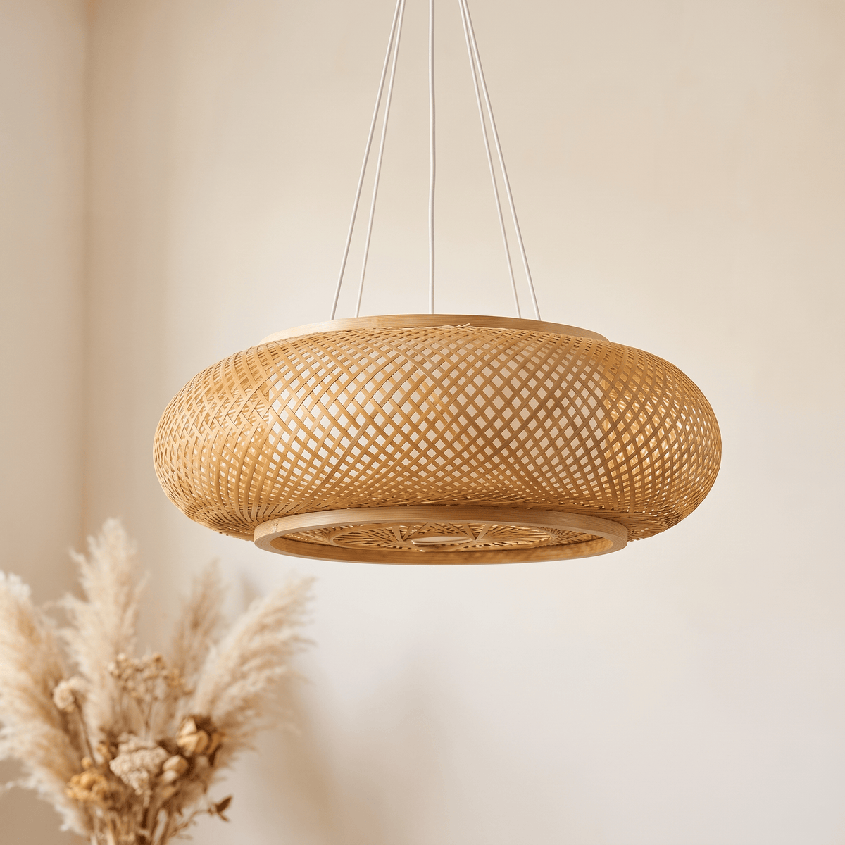 Suspension en Bambou Ronde