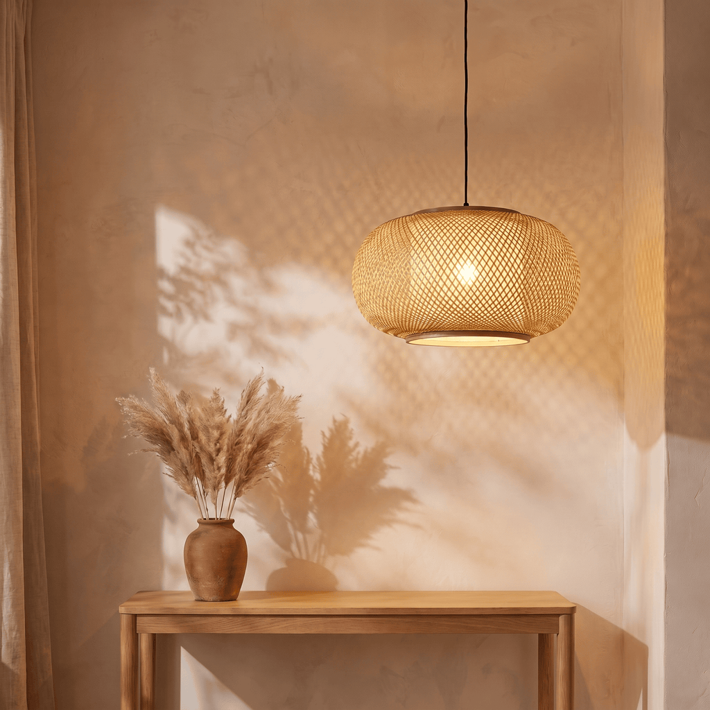 Suspension en Bambou Tambour