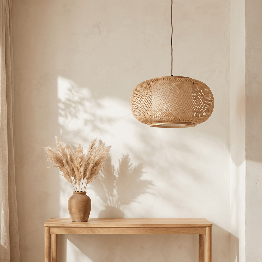 Suspension en Bambou Tambour