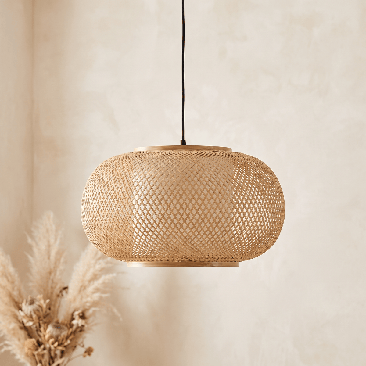 Suspension en Bambou Tambour