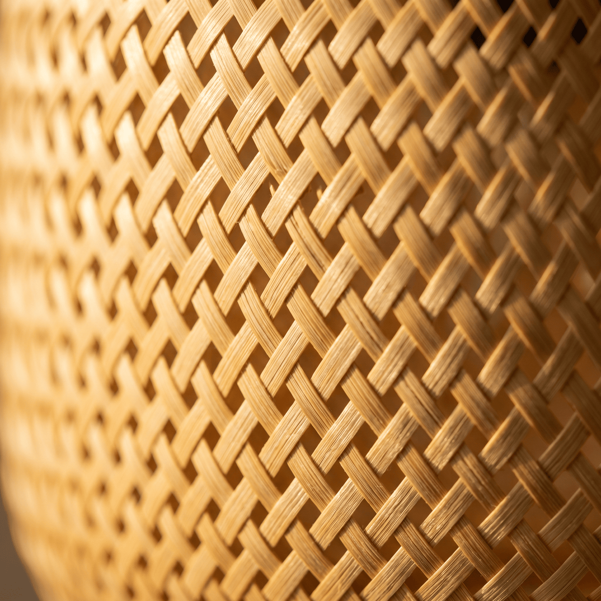 Suspension en Bambou Tressé Style Lanterne 30 cm
