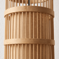 Suspension en Rotin Bambou Lanterne