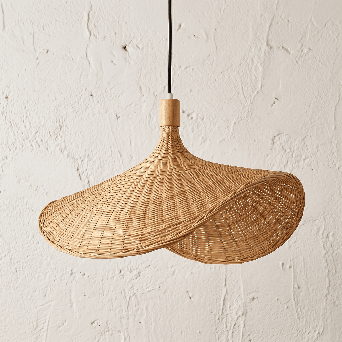 Suspension en Rotin Chapeau