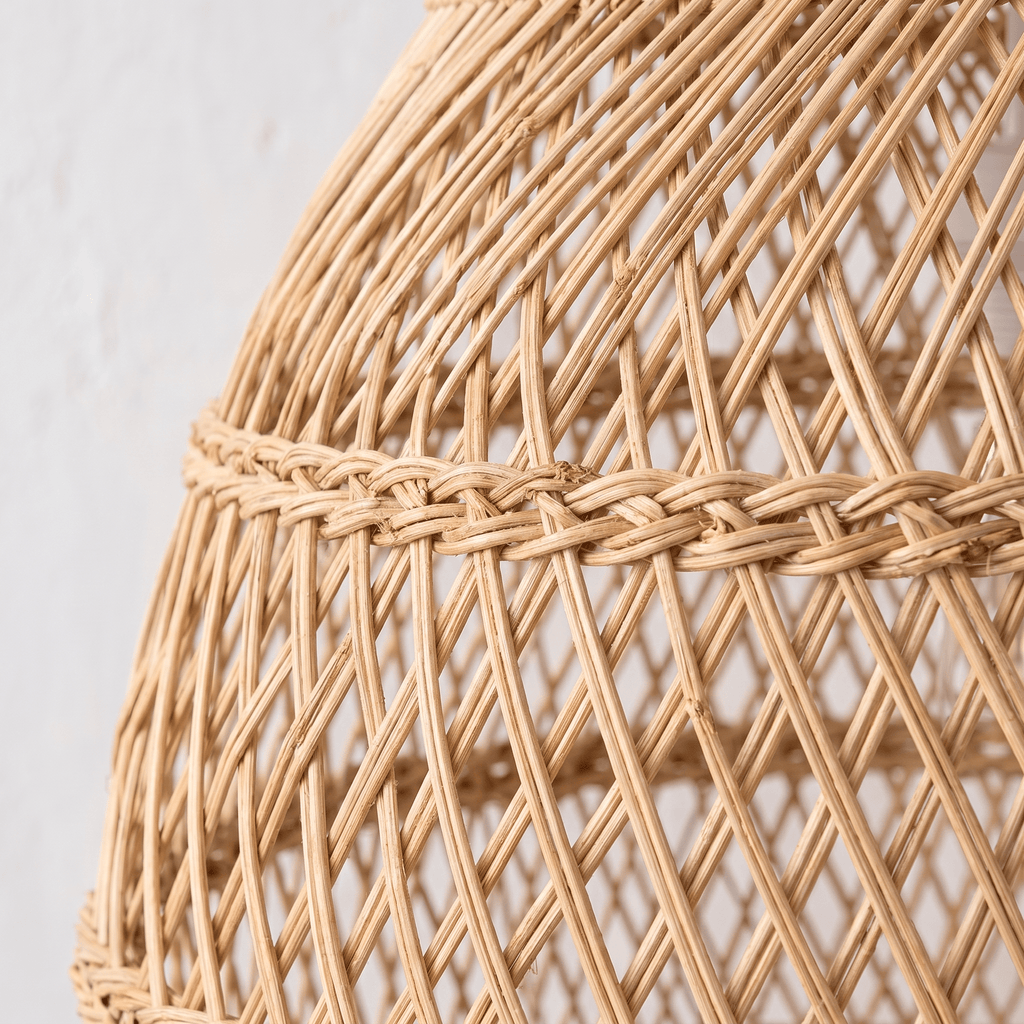 Suspension en Rotin Cloche