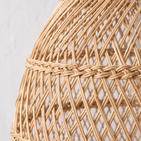 Suspension en Rotin Cloche