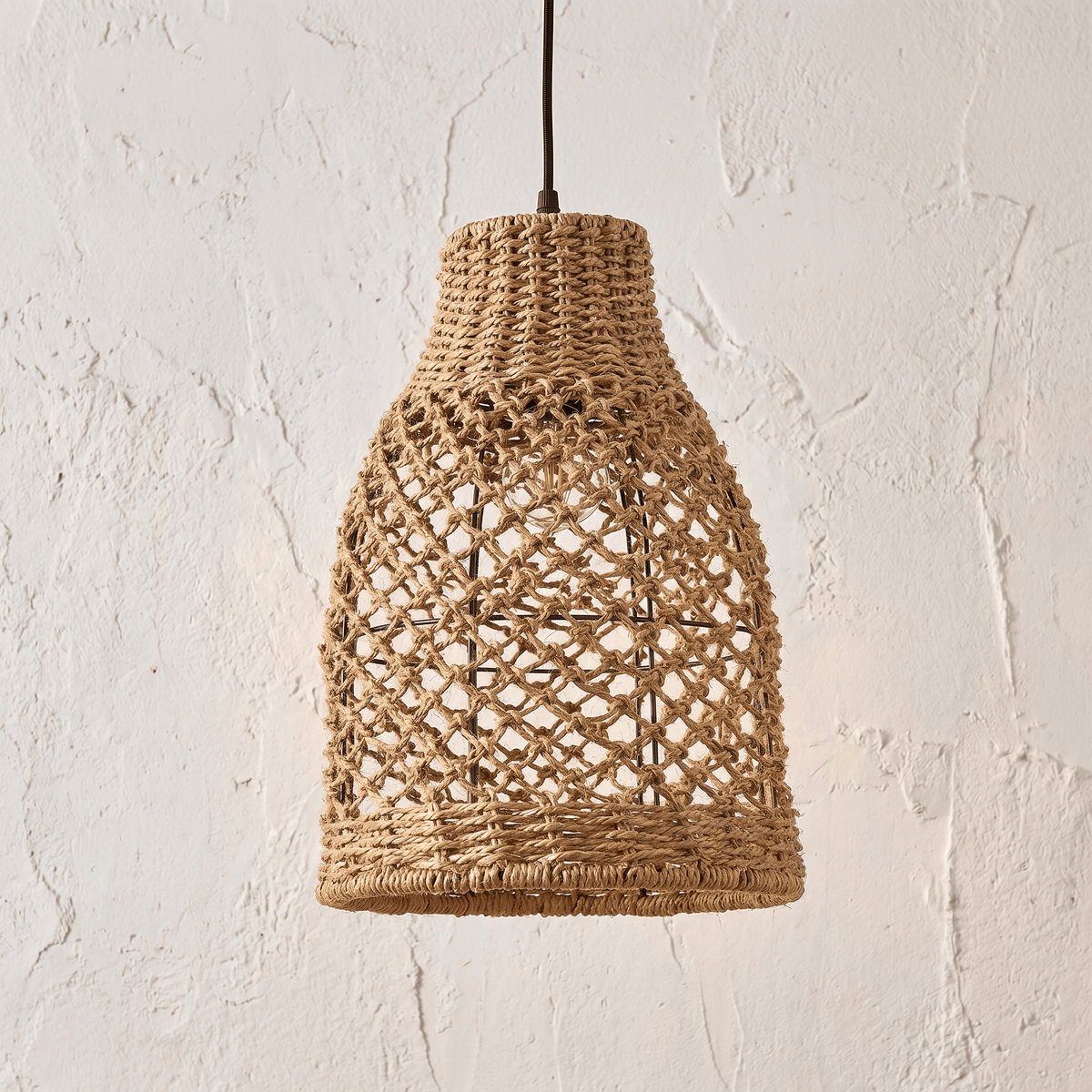 Suspension en Rotin Cloche Ventue