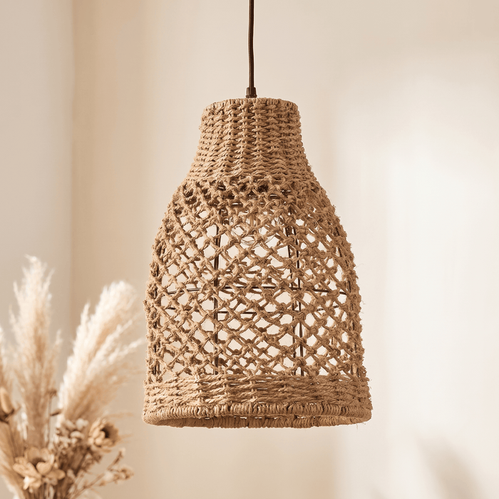 Suspension en Rotin Cloche Ventue