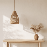 Suspension en Rotin Cloche Ventue