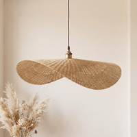 Suspension en Rotin Design Organique Torsadé