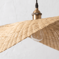 Suspension en Rotin Design Organique Torsadé
