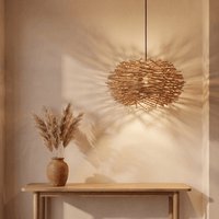 Suspension en Rotin Effet Nid