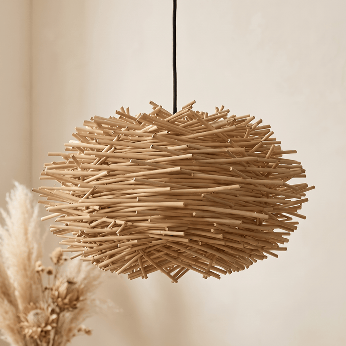 Suspension en Rotin Effet Nid