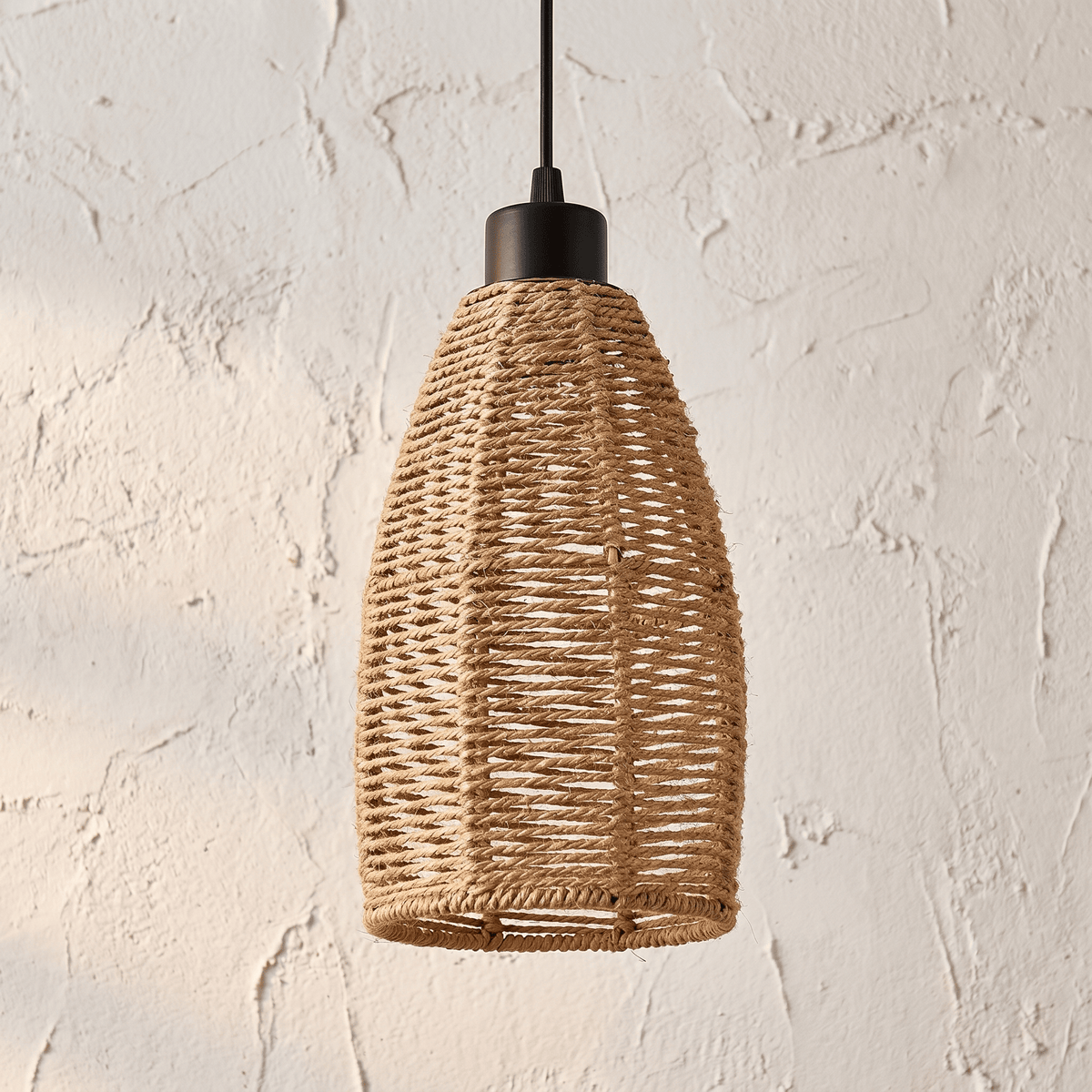 Suspension en Rotin Fuseau