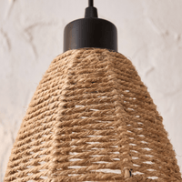 Suspension en Rotin Fuseau