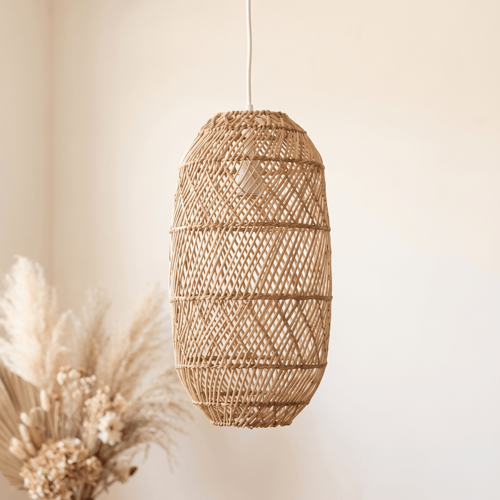 Suspension en Rotin Lanterne