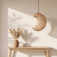 Suspension en Rotin Lune