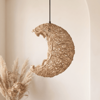 Suspension en Rotin Lune