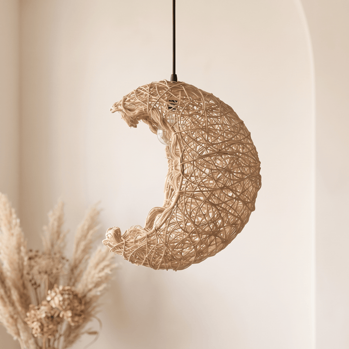 Suspension en Rotin Lune