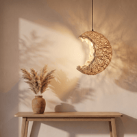 Suspension en Rotin Lune