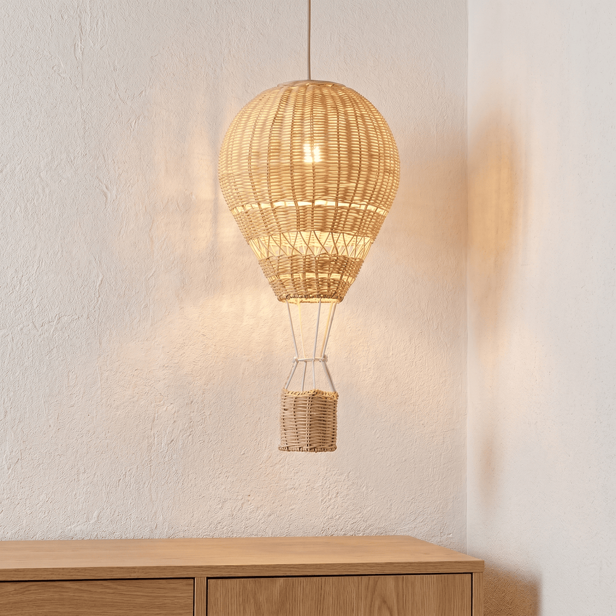 Suspension en Rotin Montgolfière Chambre Bébé