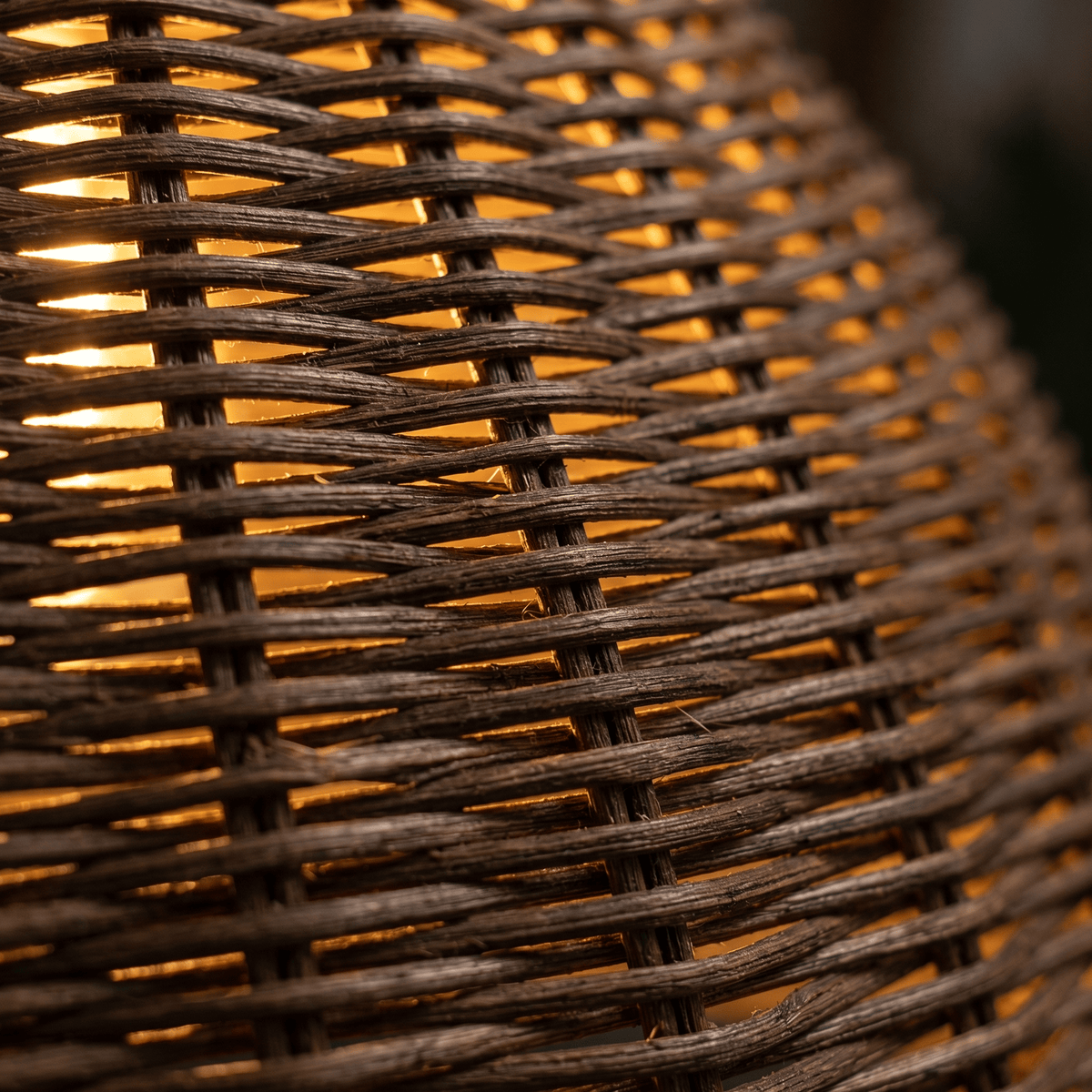 Suspension en Rotin Naturel Cloche Bohème