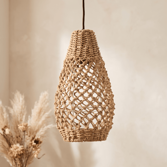 Suspension en Rotin Poire