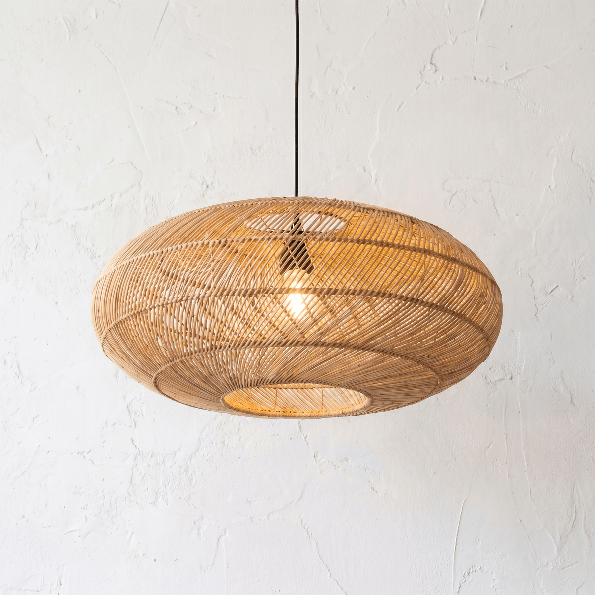 Suspension en Rotin Soucoupe