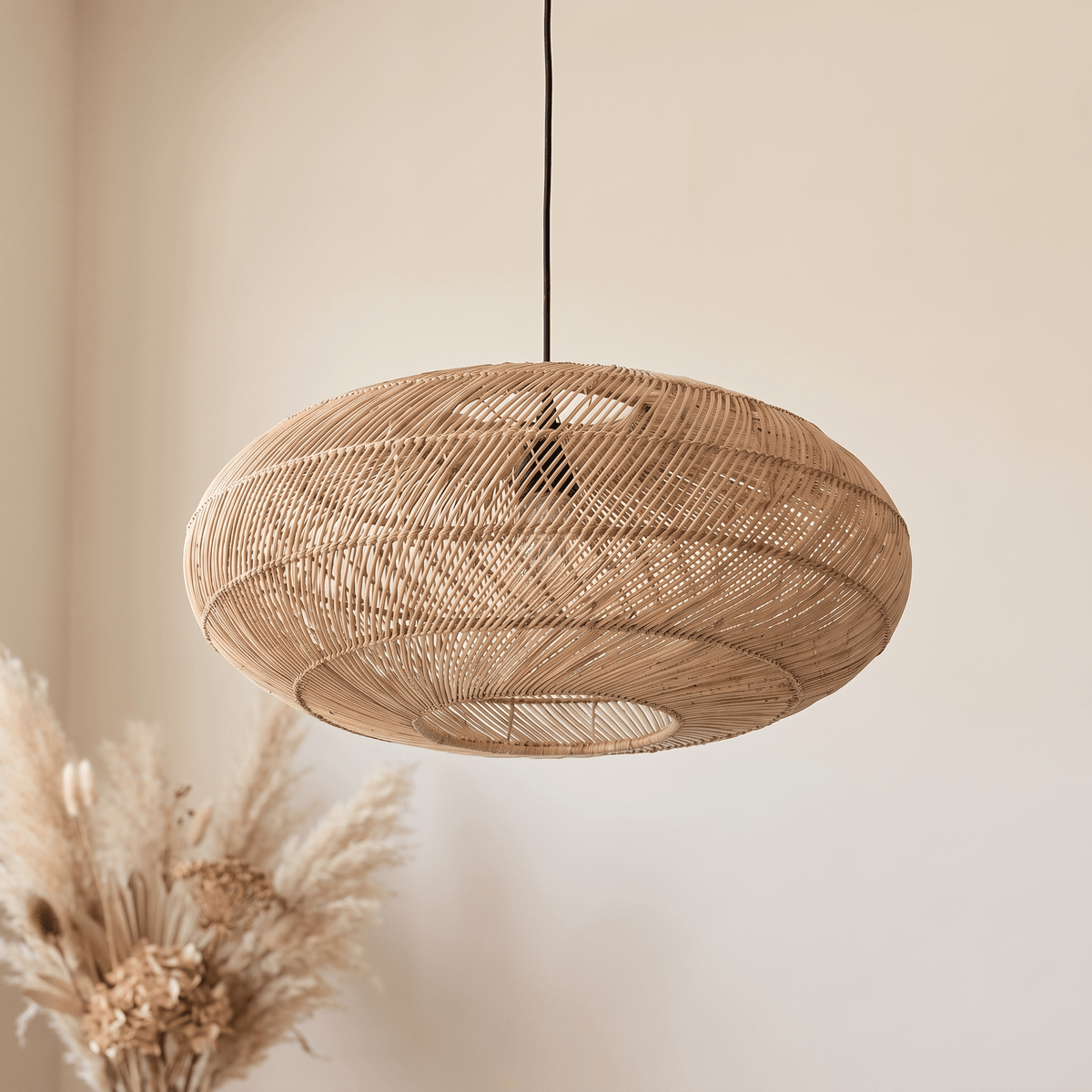 Suspension en Rotin Soucoupe